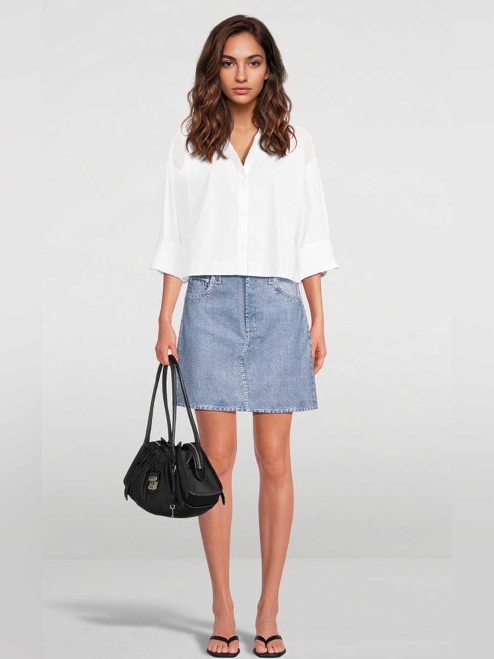 Rag & Bone Miramar Ponte Mini Skirt NWT Size 26 – Denim Look Timeless
